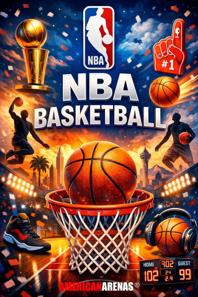 Nba Basketball Teams And Arenas Across The Eastern And Western Conferences